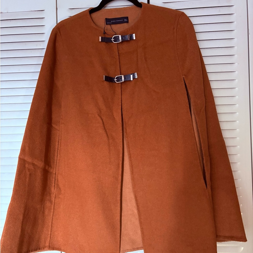 Zara Woman Brown/ Tan Cape Coat
